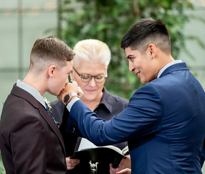 LGBTQ Friends Wedding Officiant Indiana