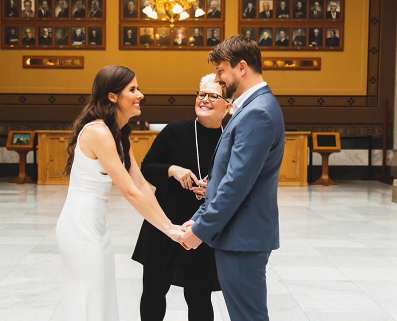 Happy Elopement Couple